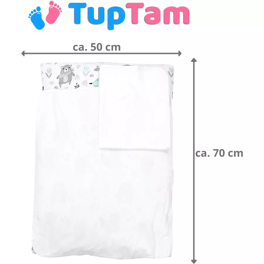 TupTam Baby Wickelauflage inkl. 2 Frotteebezügen mint
