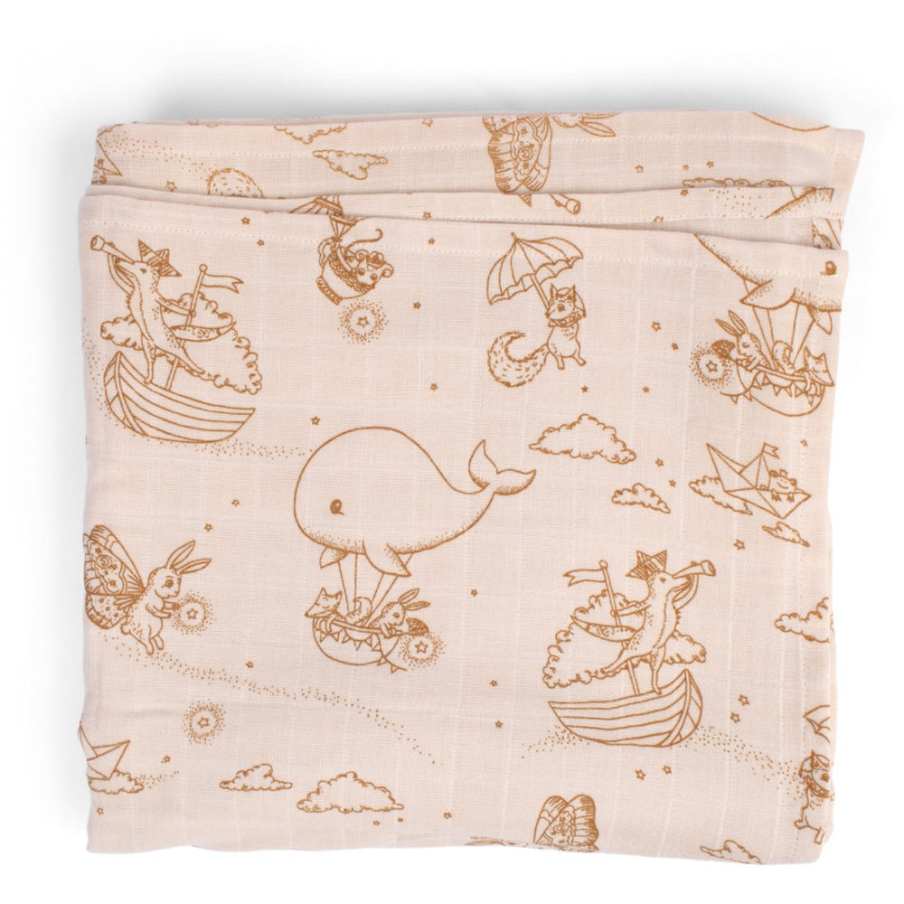 Køb FILIBABBA Dreamy Adventurers Muslin Svøb 120x120 Cm Gots