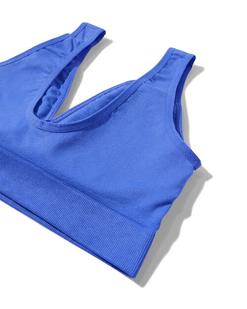 brassière préformée sans couture sans armatures bleu cobalt