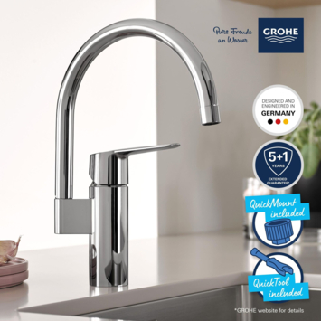 Grohe keukenkraan Start hoge uitloop QuickFix chroom