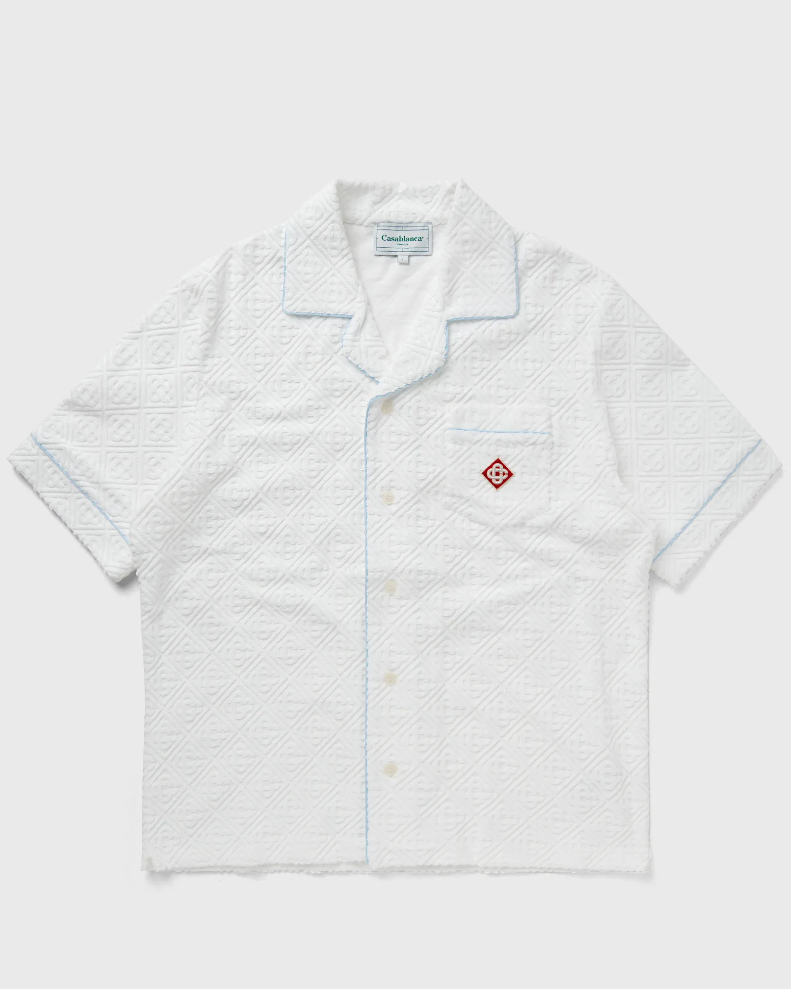 Casablanca MENS JACQUARD MONOGRAM TOWELLING SHIRT