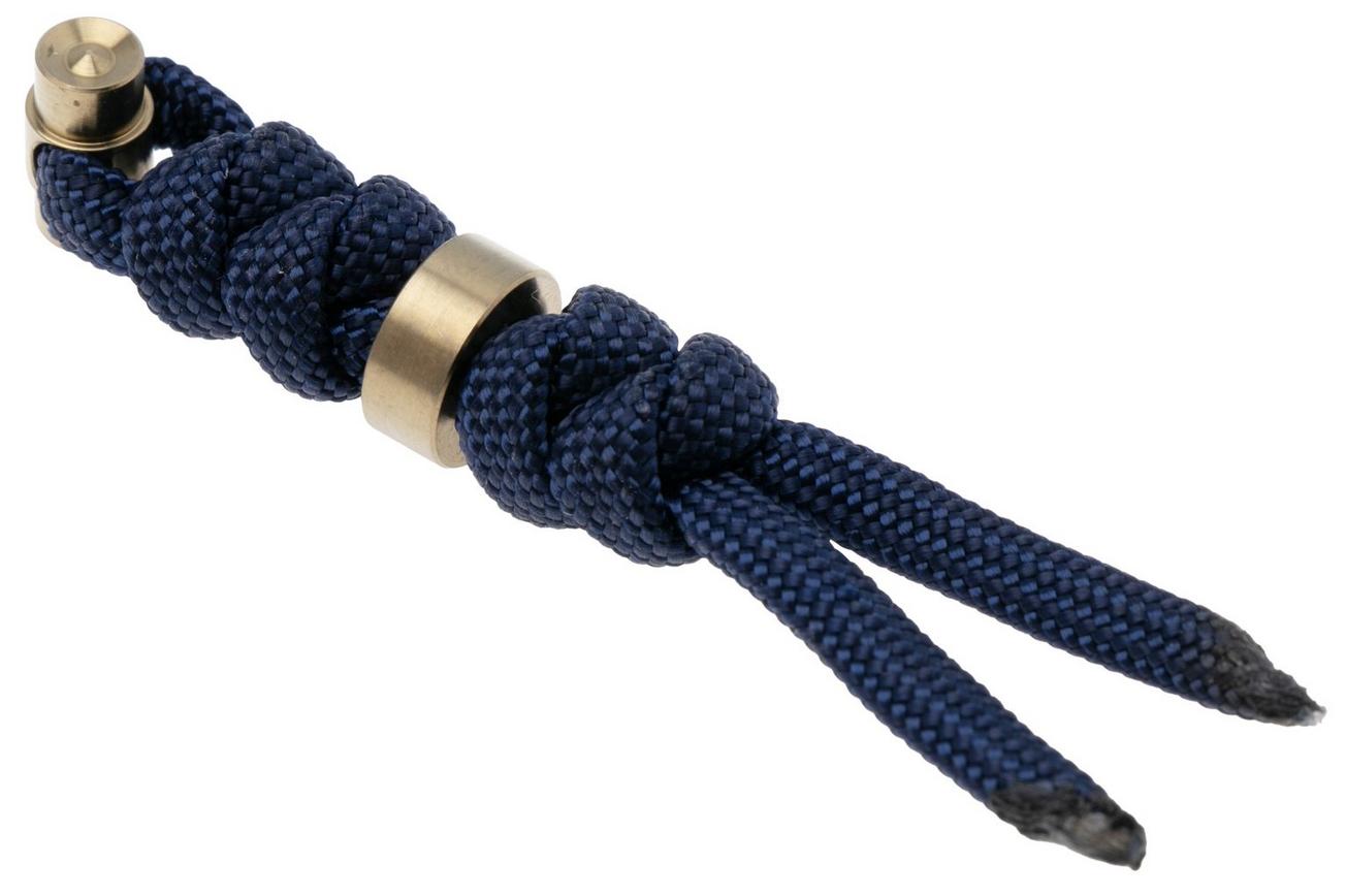 Chris Reeve Large Sebenza/Umnumzaan Lanyard with bead midnight/gold COM-7123