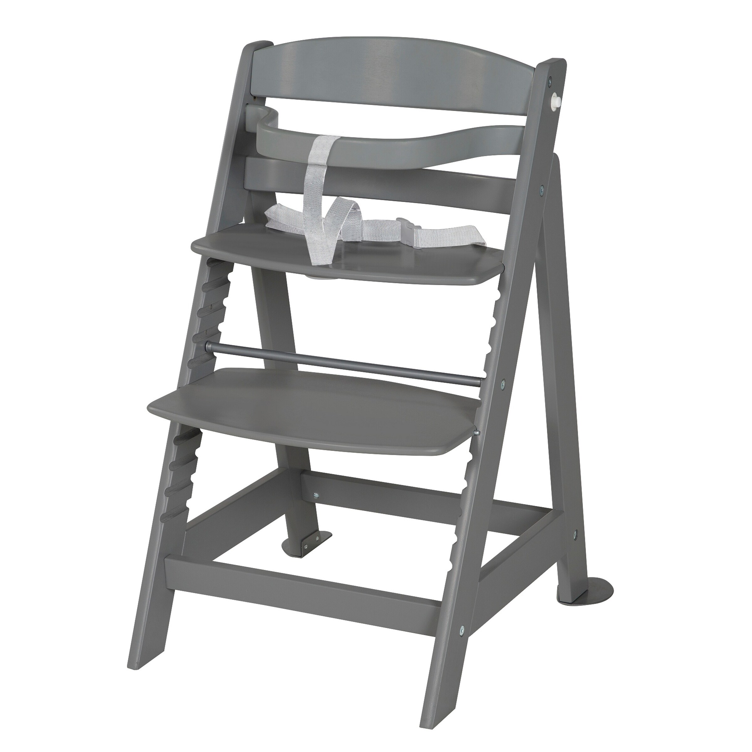 roba Treppenhochstuhl, Set 2in1 Graphite gesteppt Born Up 'Luxe'