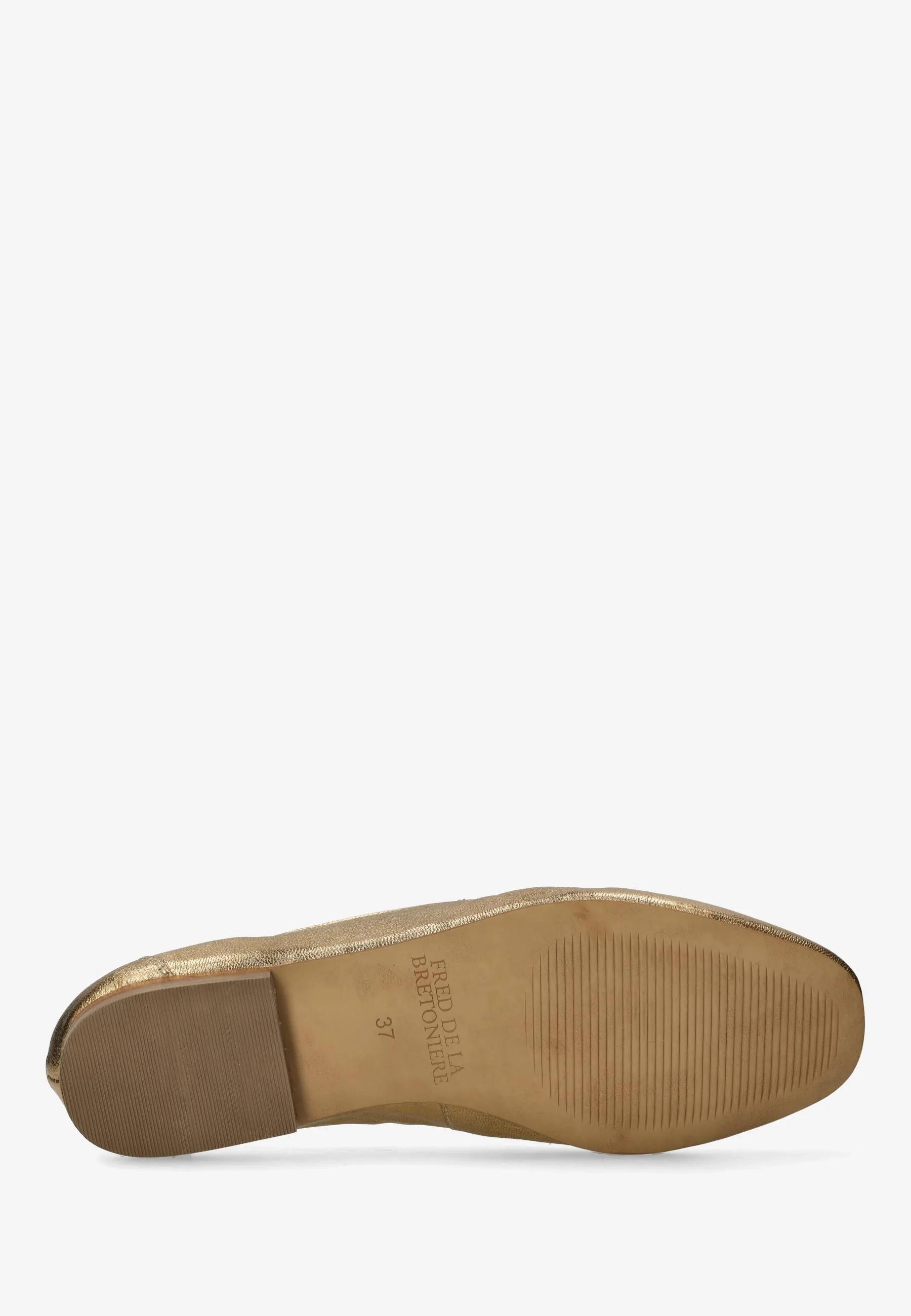 ELEXIS LOAFER metallic leather Gold
