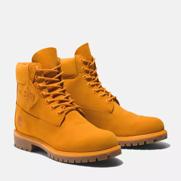 Timberland 50th Edition Premium 6-Inch Boot imperméables pour homme en orange