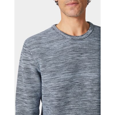 Herren-Strickpullover Baumwolle, Blau