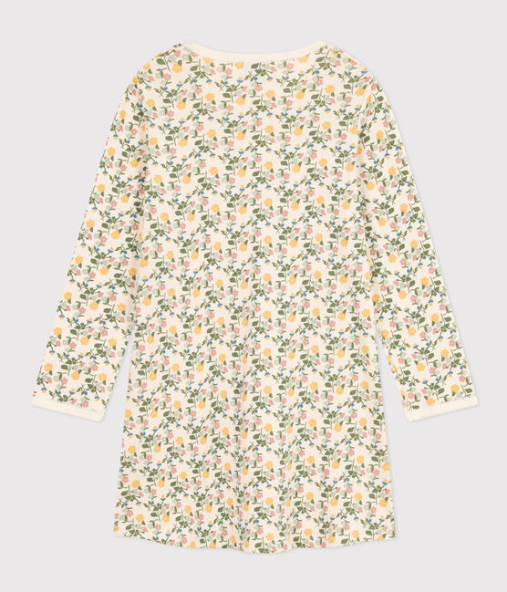 Chemise de nuit en coton motif fleurs enfant