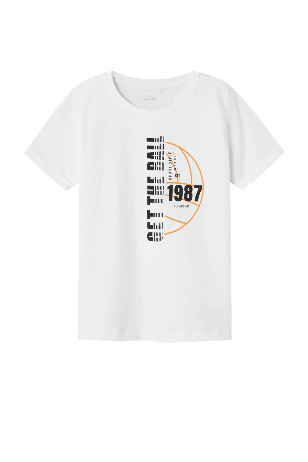 NAME IT T-shirt NKMVUX met printopdruk wit