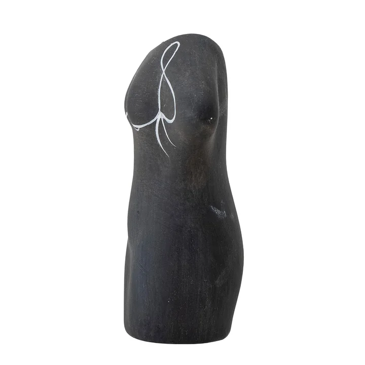 Bloomingville - Lulu Deko-Vase, H 16 cm, schwarz
