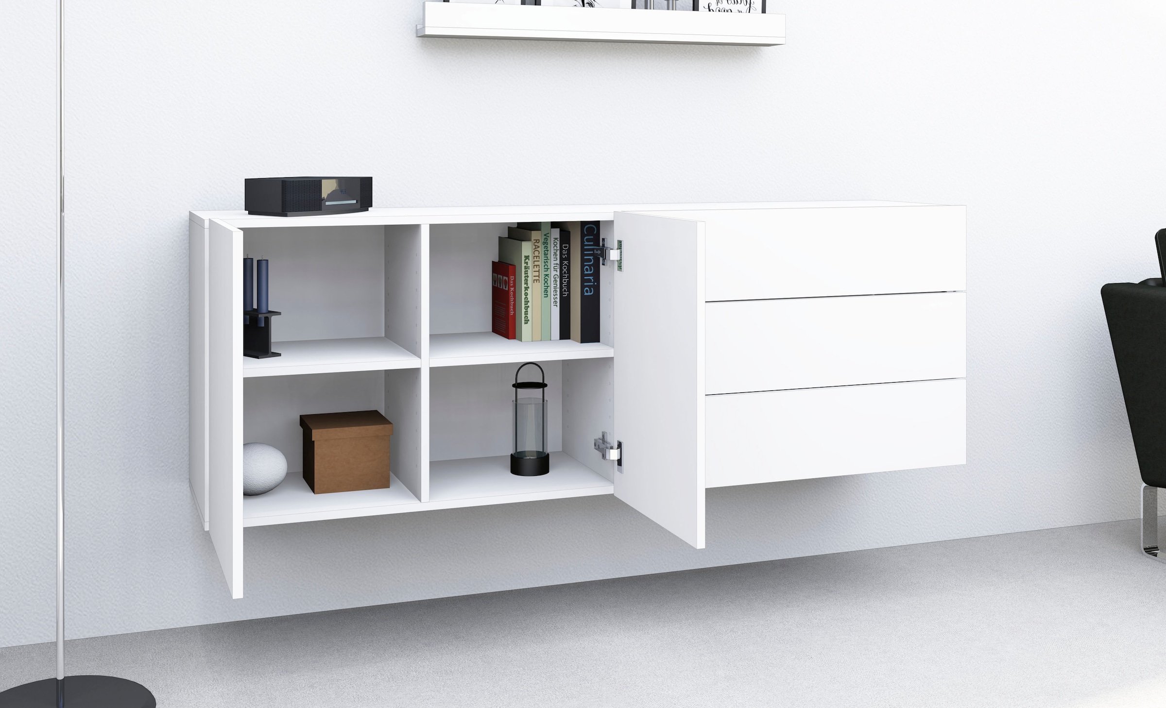 borchardt Möbel Sideboard »Sophia« Breite 152 cm,, stehend und hängend montierbar