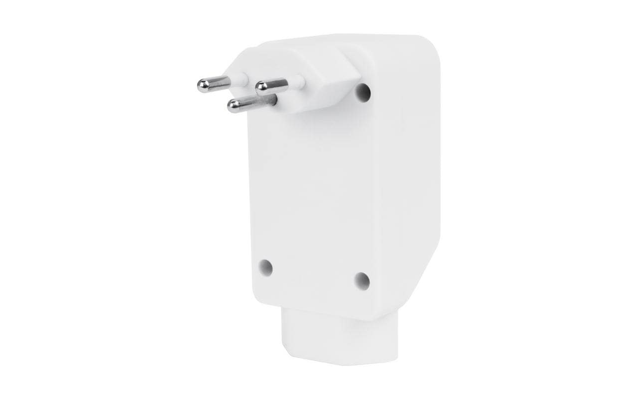 Mehrfachadapter 2 + 1x T13, WeissMehrfachstecker 2x T13 + 1x T13 mit erhöhtem Berührungsschutz, Weiss
