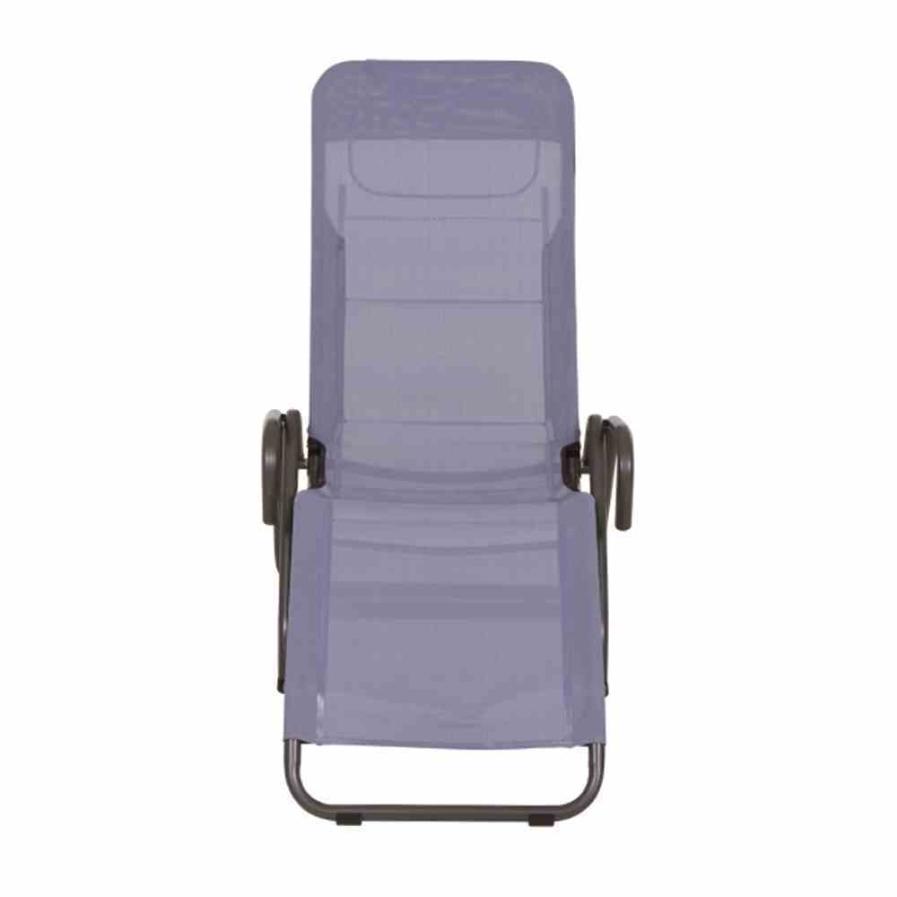 Sonnenliege BITO - taupenblau-anthrazit - klappbar - 139 cm