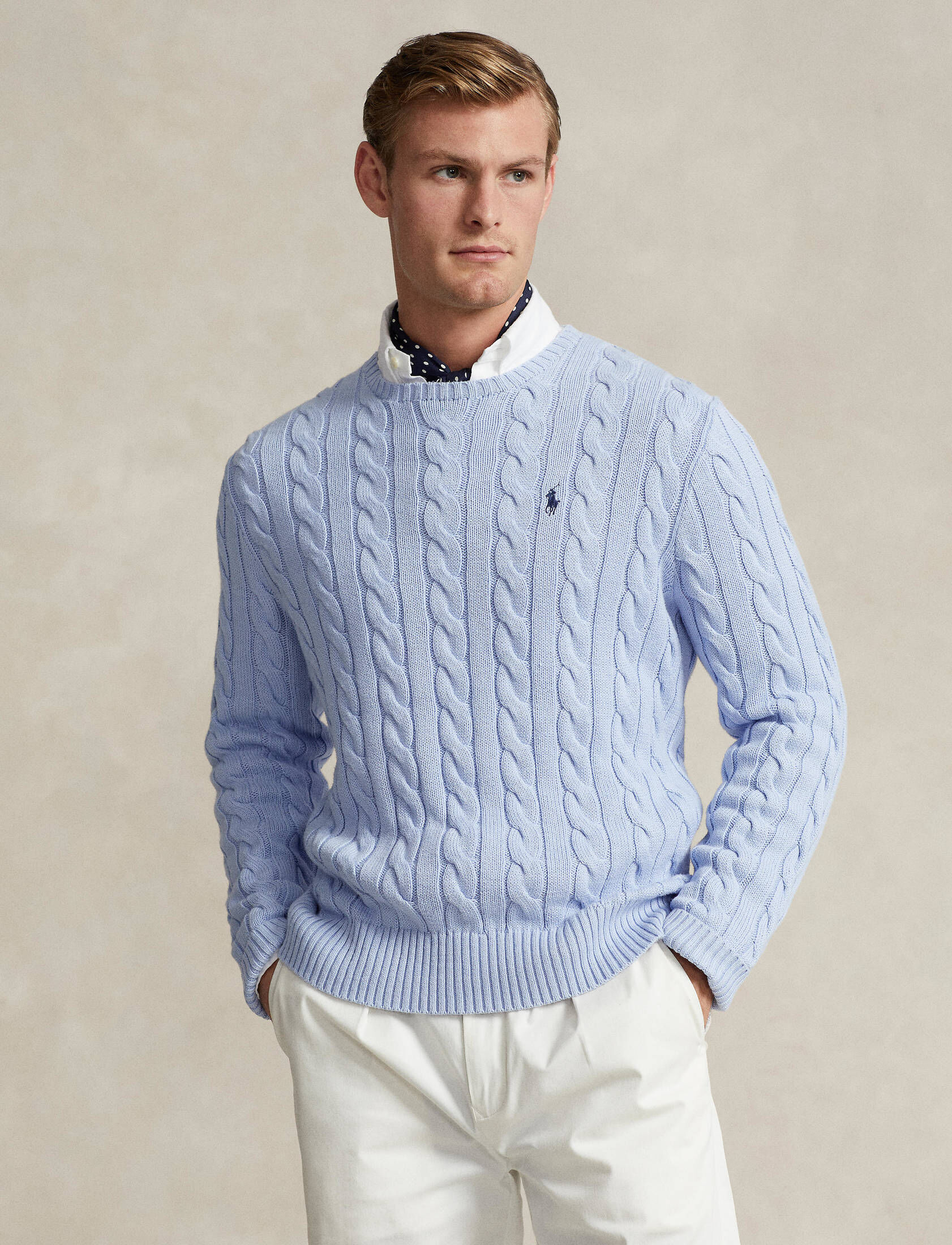 Polo Ralph Lauren| Herren Strickpullover mit Zopfmuster