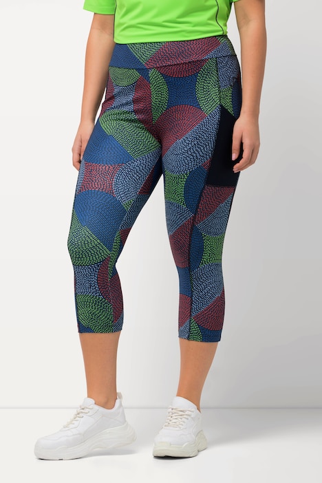 3/4-Sportleggings, schnelltrocknend, Tasche, recycelt