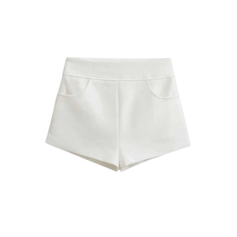Faiar - Hoge taille effen shorts