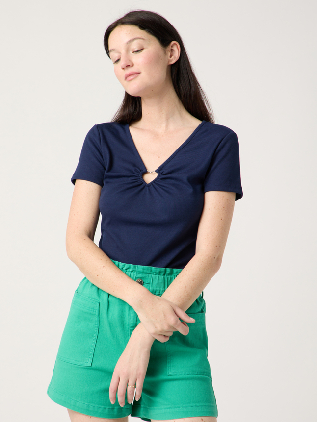 T-shirt avec détail coeur