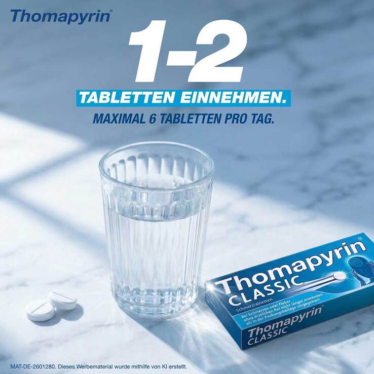 Thomapyrin CLASSIC Schmerztabletten, 20 St