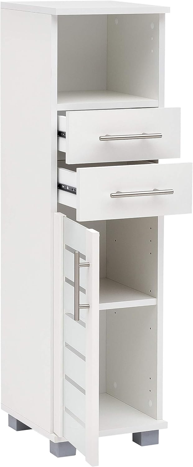Schildmeyer Niko Midischrank 105650, weiß, 30,3/32,6/110,5 cm