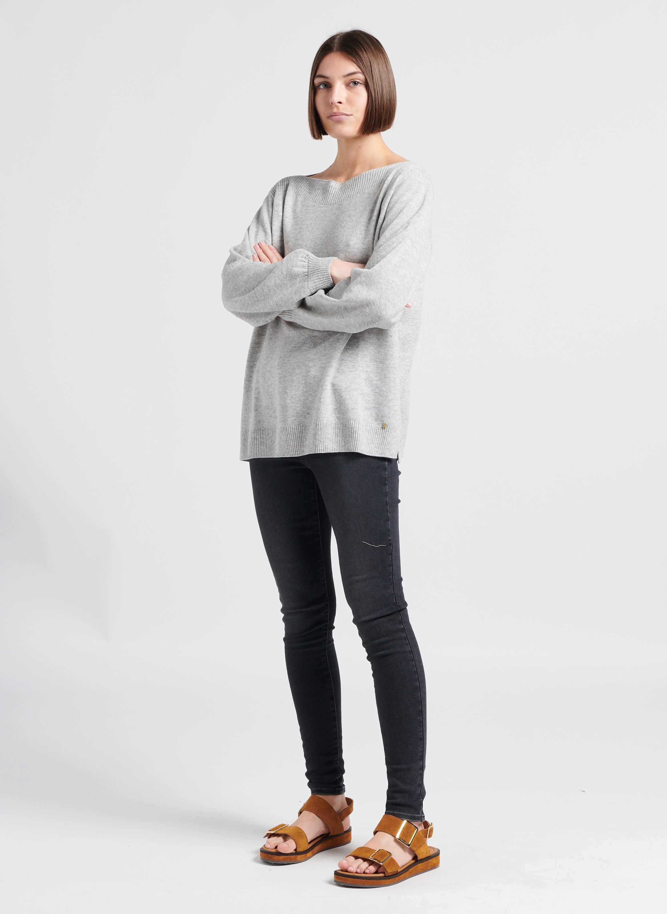 720 HIRISE SUPER SKINNY - Jean skinny taille haute en coton mélangé | Noir