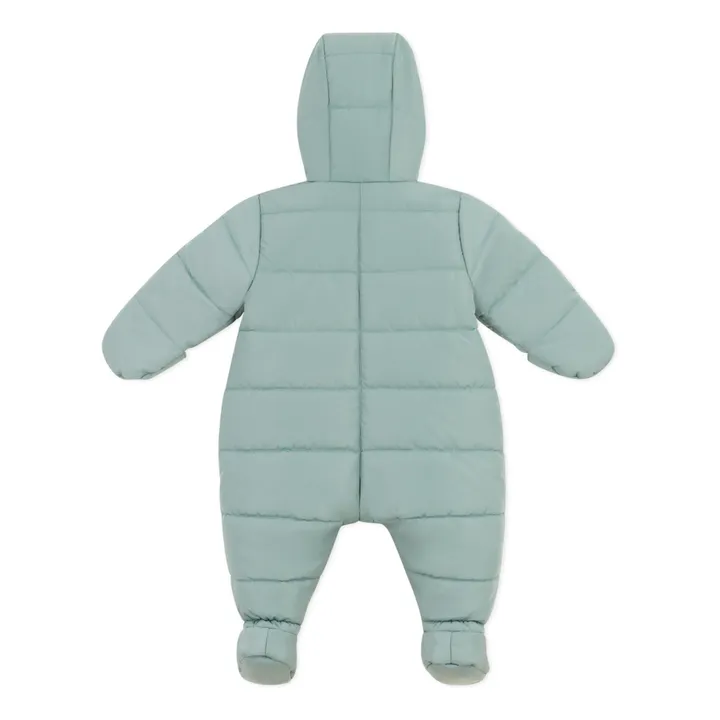 Petit Bateau Pilote Capuche Moufles Retroussables | Vert Menthe