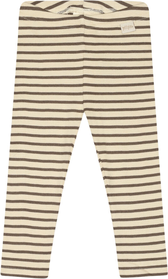 PETIT PIAO Legging Modal Striped Chocolate brown/d
