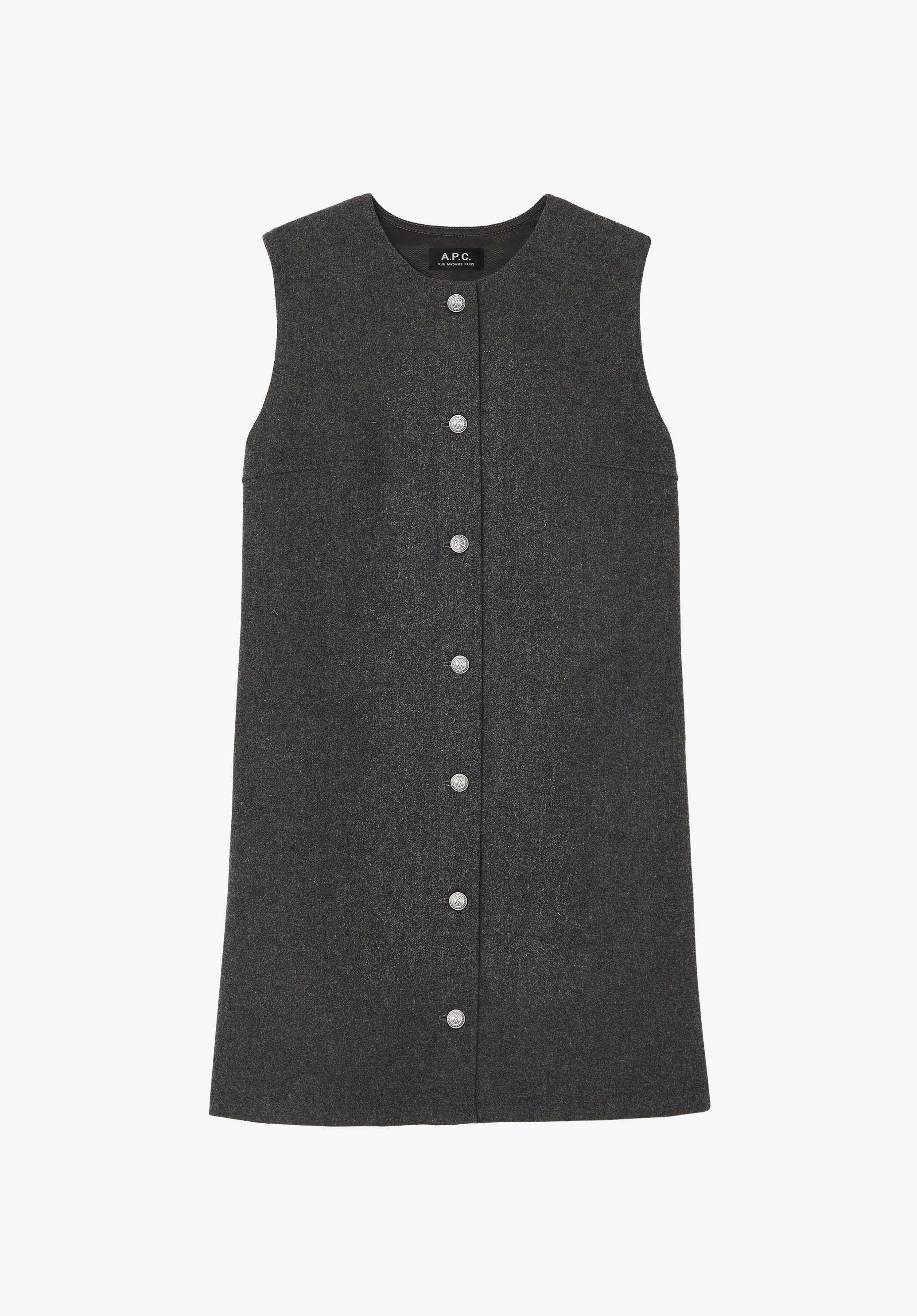 Robe chasuble - Anthracite chine
