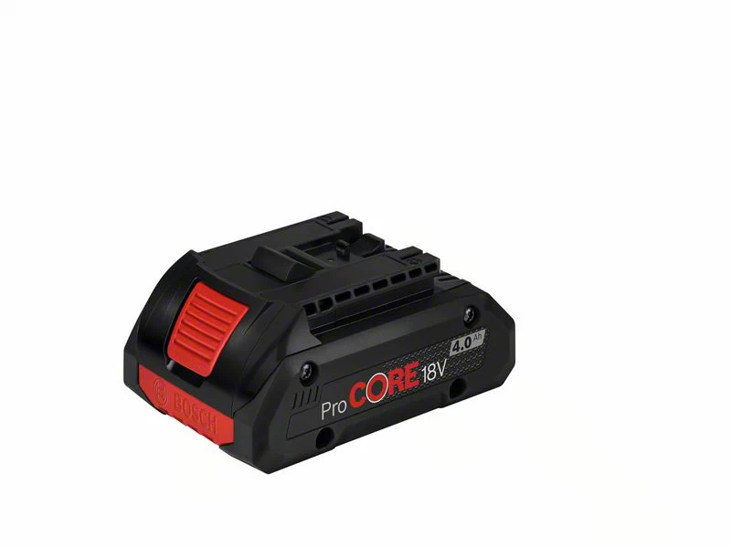 BOSCH COMBI-KIT 4 18V TOOLS: GSR 18V-90C + GWS 18V-15 PSC + GKM 18V-50 + GGS 18V-23 PLC + 1 4.0 AH BATTERY (PROCORE) + 2 5.5 AH BATTERIES (PROCORE) + GAL 1880CV (L) PROFESSIONAL