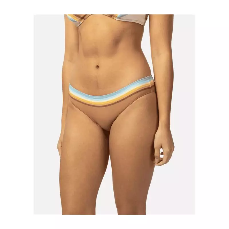 Bikini bottom RIPCURL Sunrise Stripe Cheeky Hipster Brown
