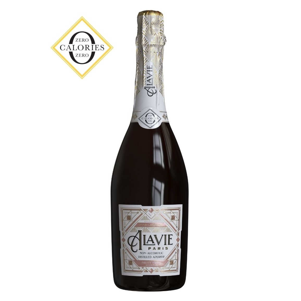 Notes fruitées, inspiration fruits rouges Alavie - Pétillant sans alcool et sans sucre