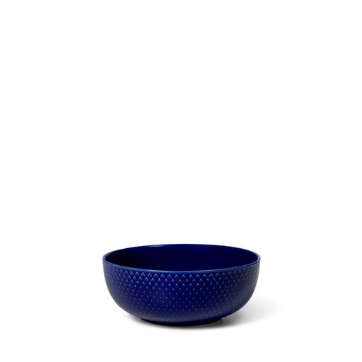Lyngby Porcelæn Rhombe Color Skål, Mørkeblå, Ø15,5 cm