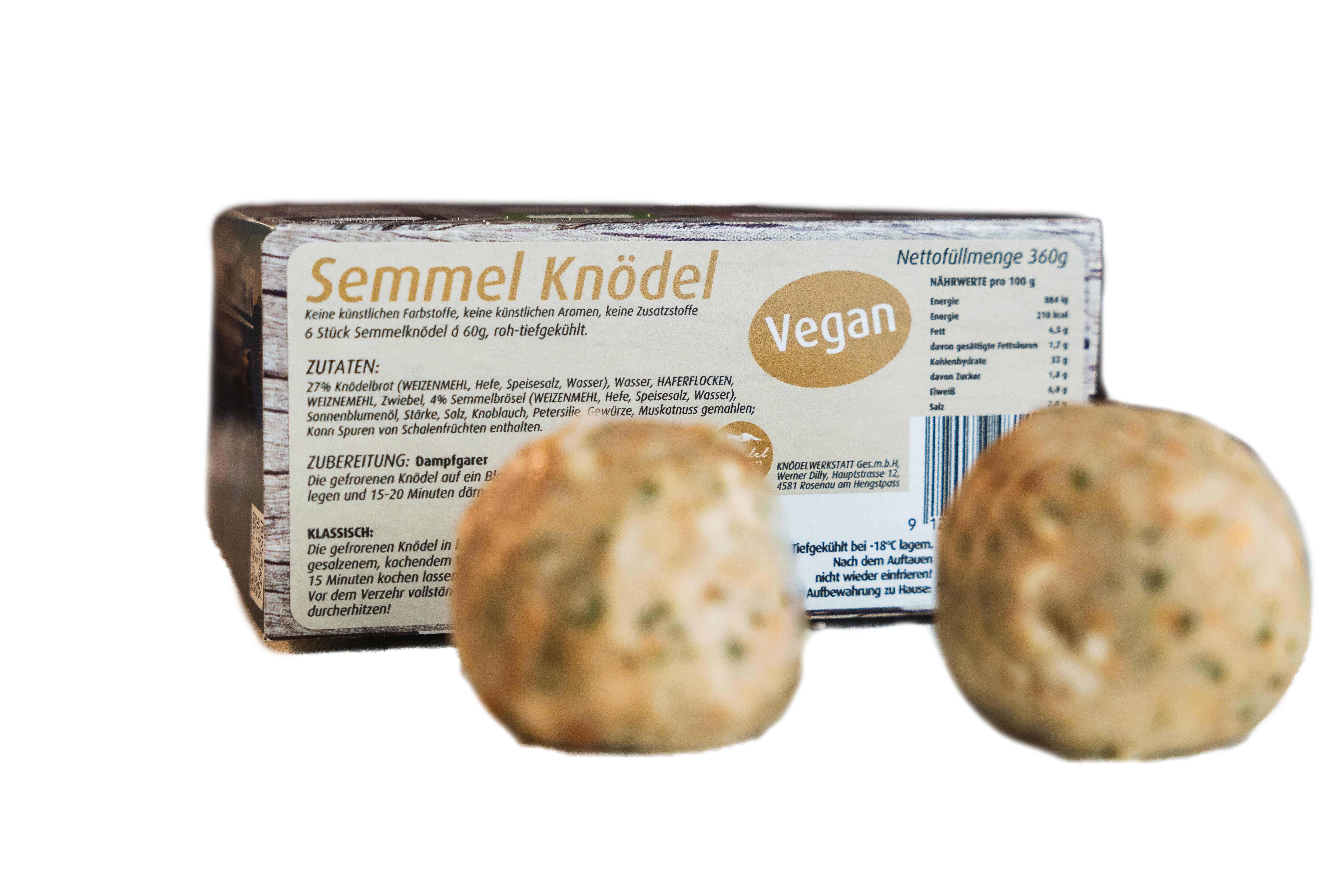 Knödelwerkstatt Dilly Semmel Knödel vegan
