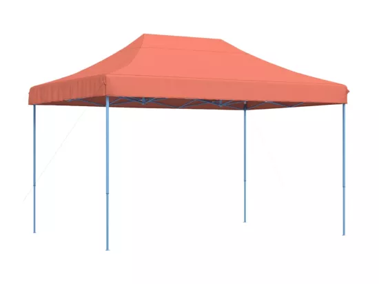 Tente réception pliable escamotable terre cuite 410x279x315 cm