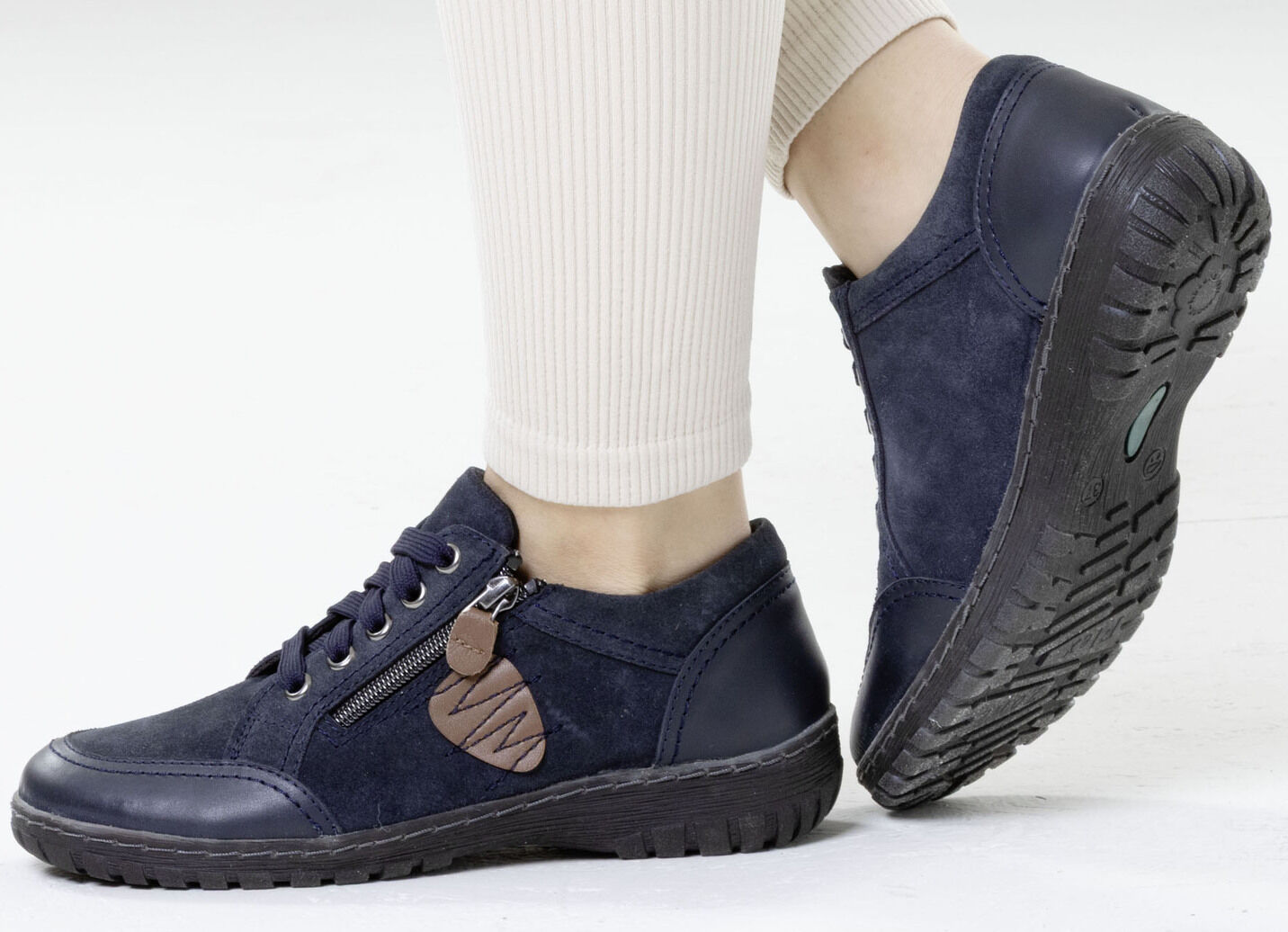 ELENA EDEN, bequeme Damen-Schnürschuhe, Weite G, mit herausnehmbarem Fussbett