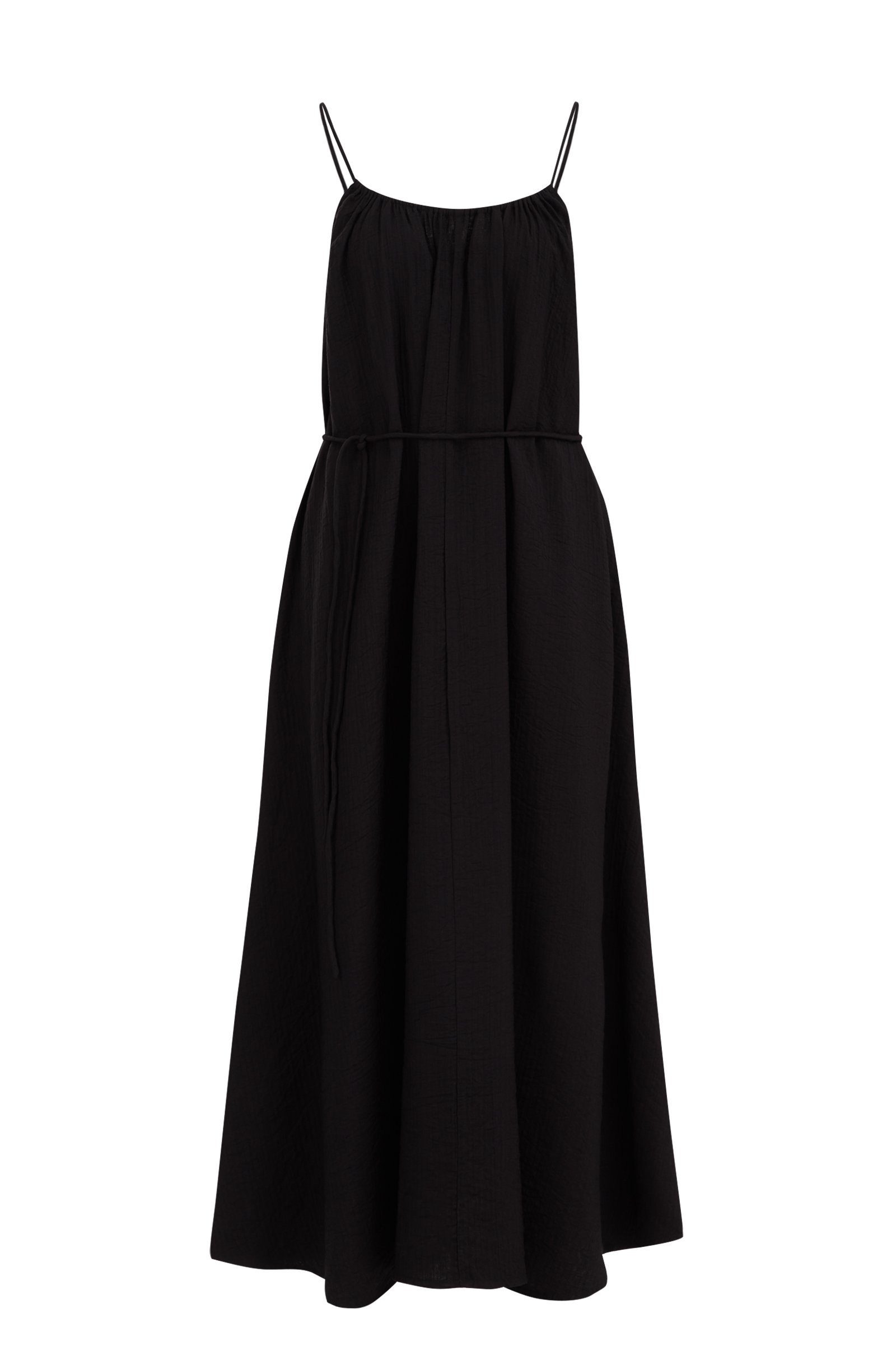 jurk met ceintuur WE Fashion Zwart