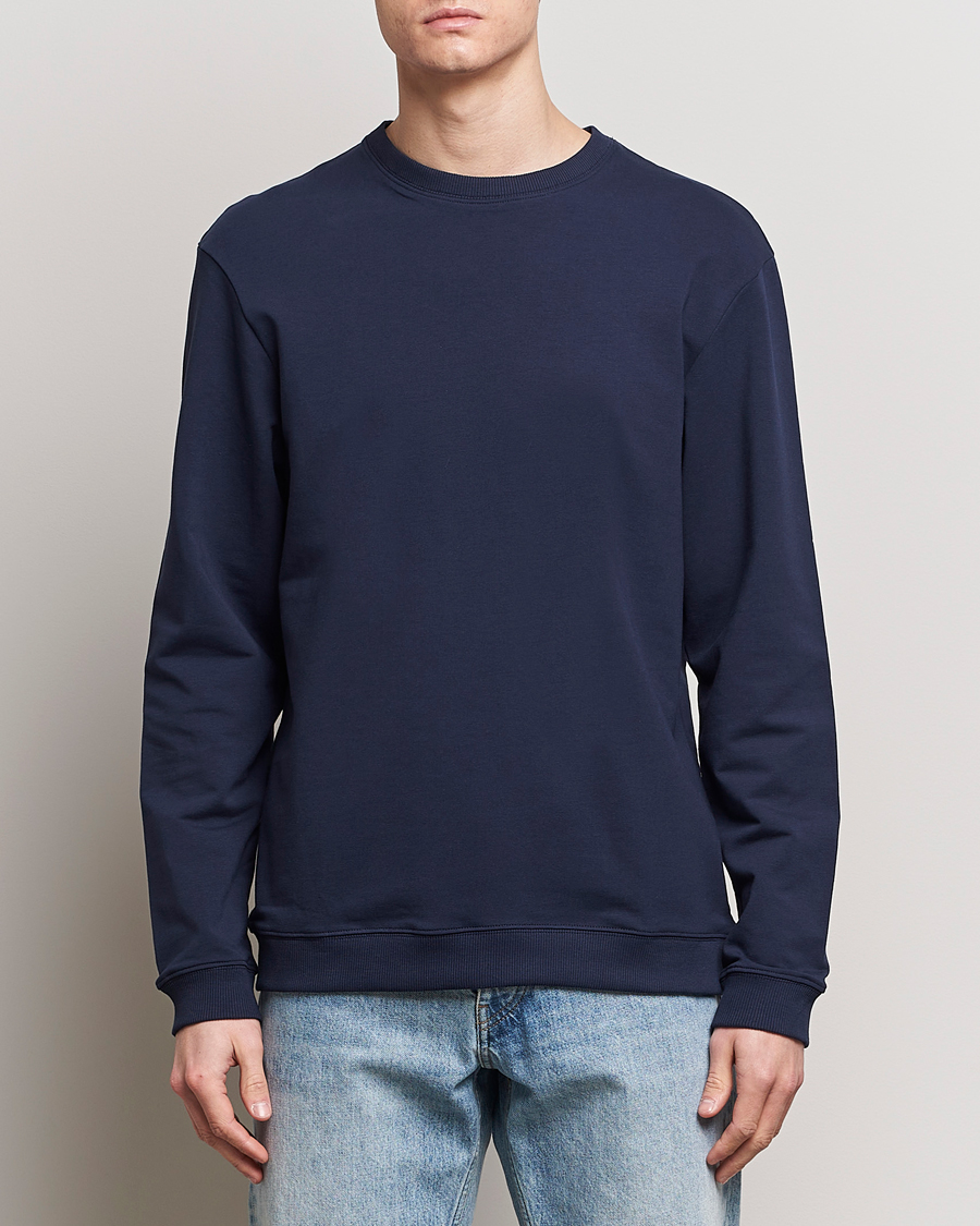 Bread & Boxers Loungewear Crew Neck Sweatshirt Navy Blue