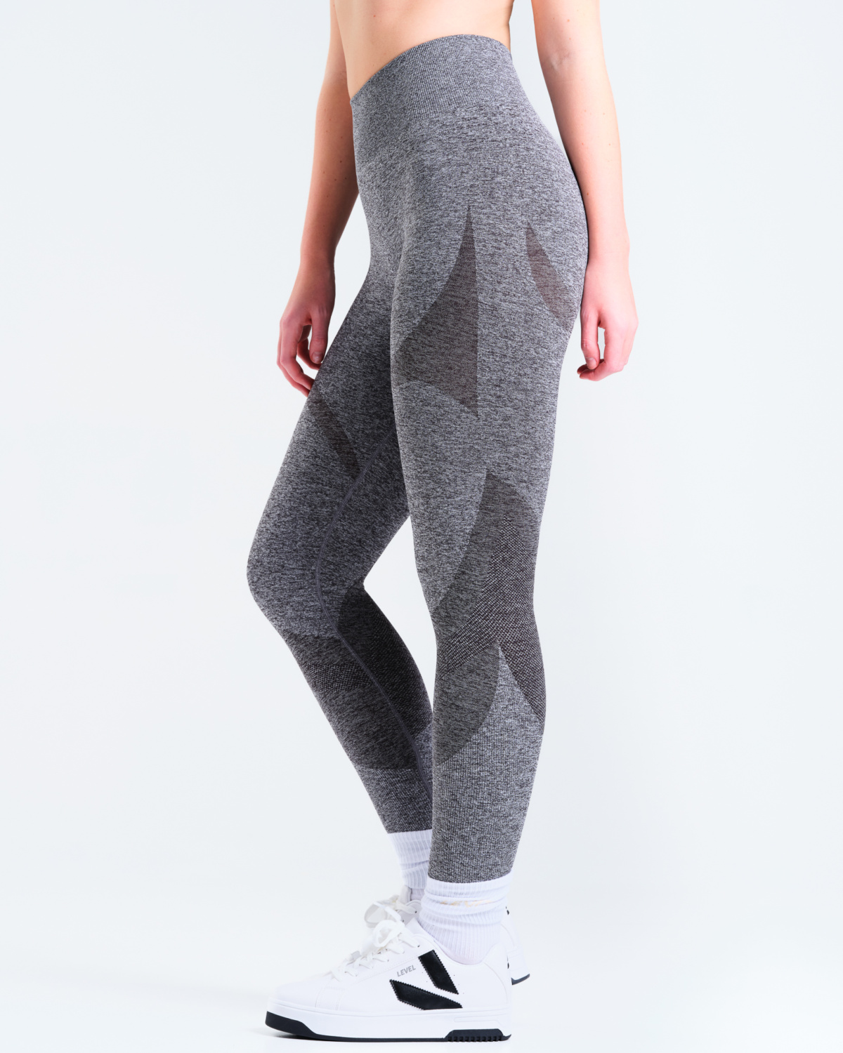 LEVITY Solar Seamless Tights Dark Grey Marl