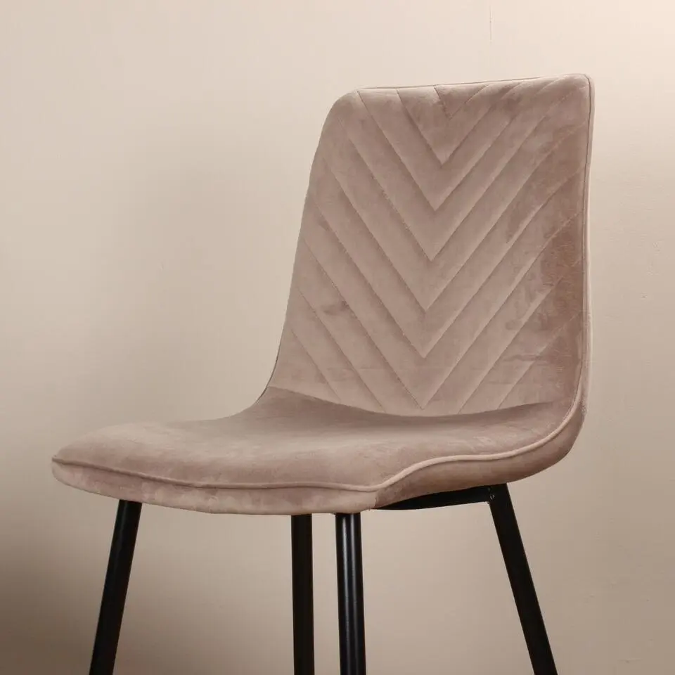 DS4U - Gaby eetkamerstoel velvet champagne