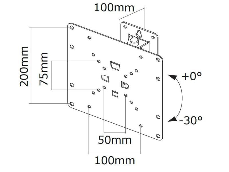 NEOMOUNTS Wandhalterung FPMA-W115 Silber Für Flachbildschirme von 10
