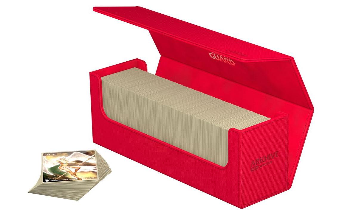 Kartenbox XenoSkin Arkhive Monocolor 400+ RotHochwertige Box für Sammelkarten in Standardgrösse