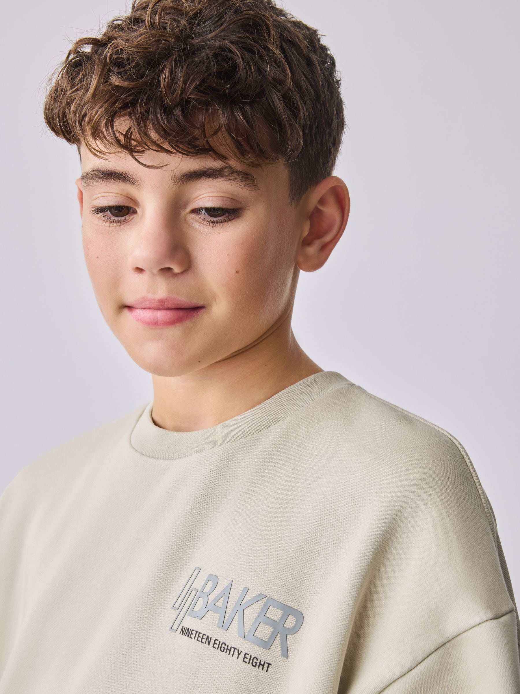 Pastelgeel - set van Baker by Ted Baker sweatshirt en cargojoggingbroek