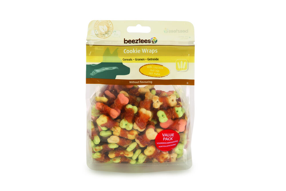 Beeztees Cookie wraps - Hondensnack - 400 Gram - kip