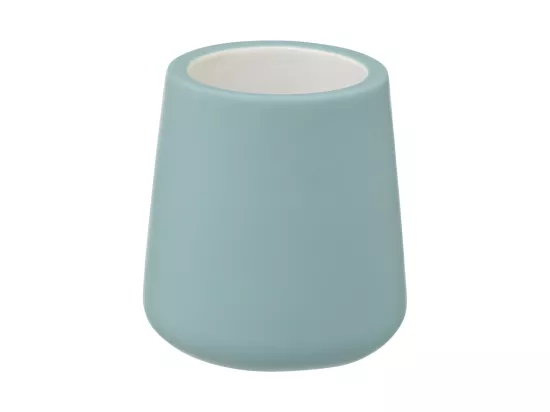 Brosse WC avec support en céramique Bleu artic