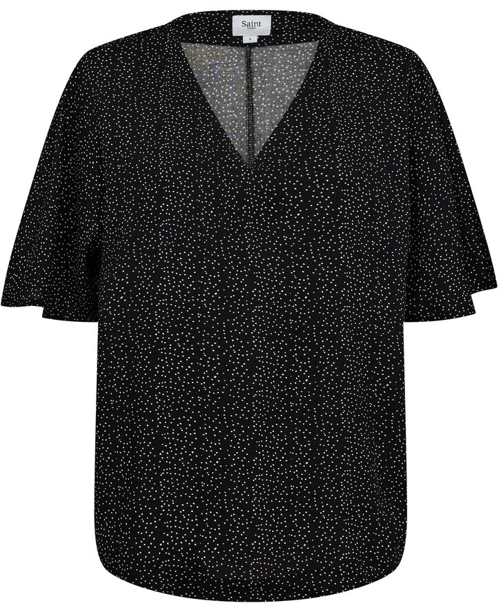 Saint Tropez EaneSZ Blouse Black mini dot