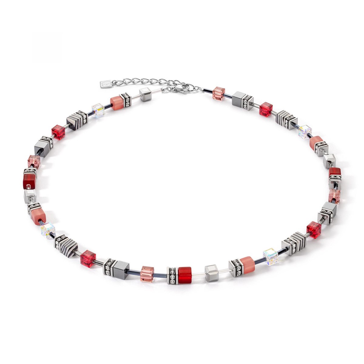 Collier Coeur de Lion Geocube Iconic rouge 50 cm