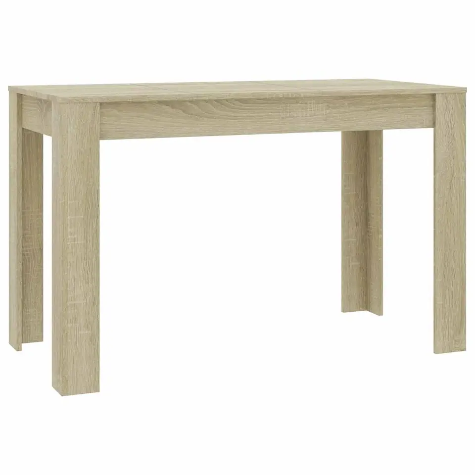 vidaXL - Eettafel - Bruin - Bewerkt hout