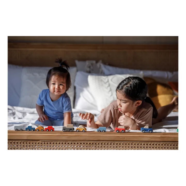 Plan Toys Mini véhicules en bois - Set de 5