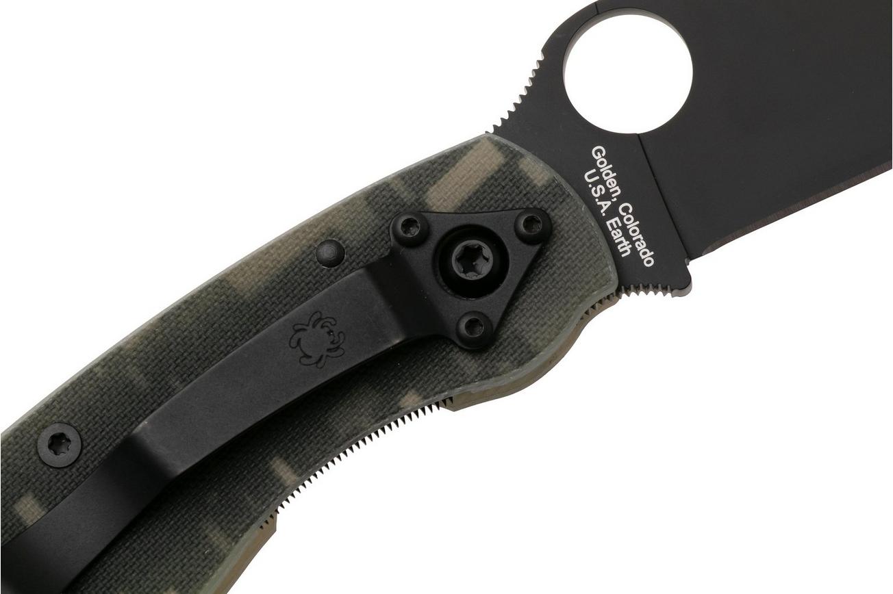 Spyderco Military Camo Black C36GPCMOBK zakmes