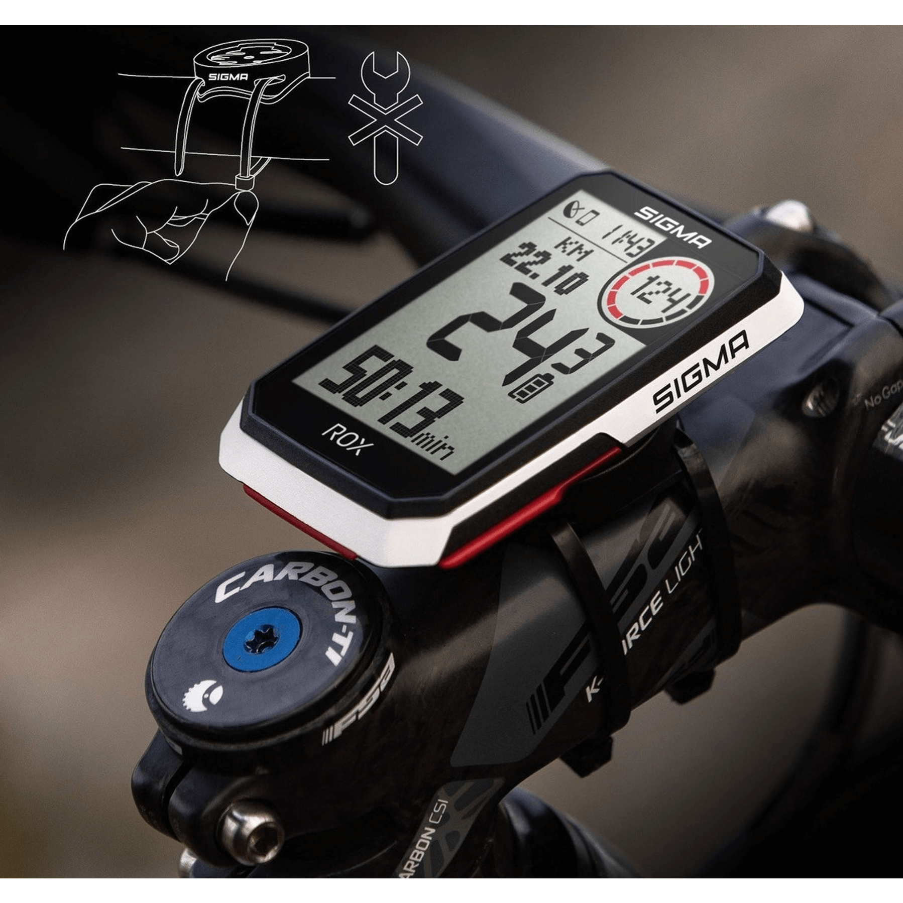 Sigma ROX 4.0 GPS Top Mount Set