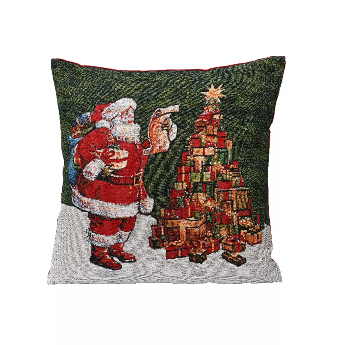 Coussin de Noël carré velours (45 x 45 cm) Fête de Noël