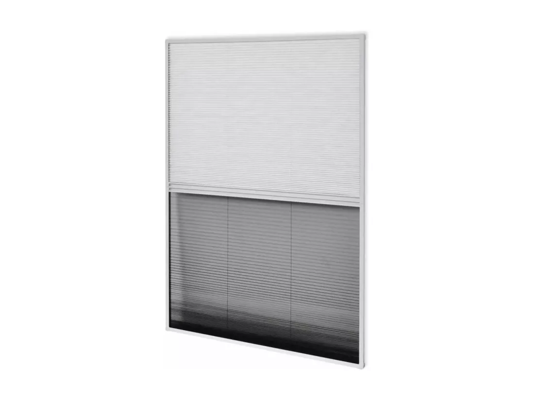 Moustiquaire plissée pour fenêtre aluminium 60 x 0 x 80 cm DEC022165